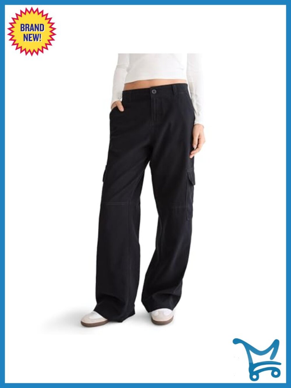 Relaxed fit utility cargo pant with slant and cargo pockets